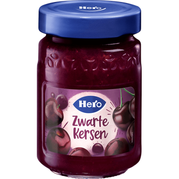 Hero Fruitspread Zwarte Kersen 350g