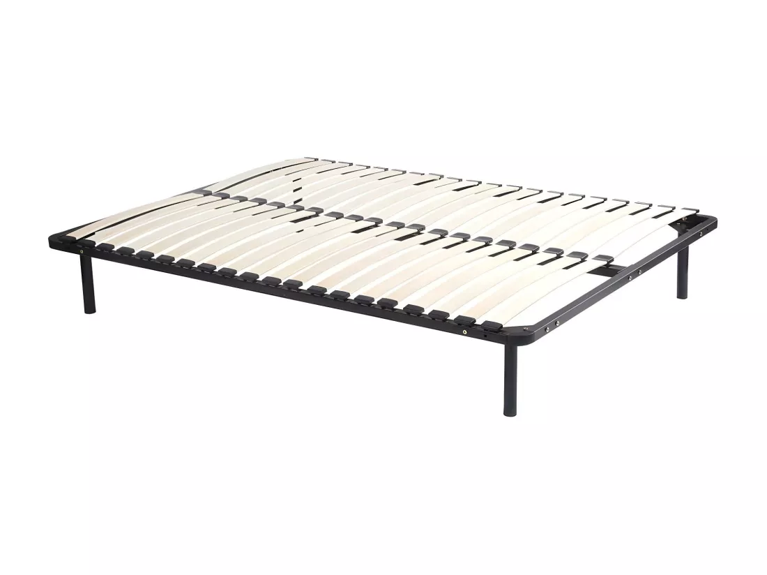 Ensemble 140 x 190 cm cadre à lattes + matelas mousse ép.15cm -DANAE II de YSMÉE