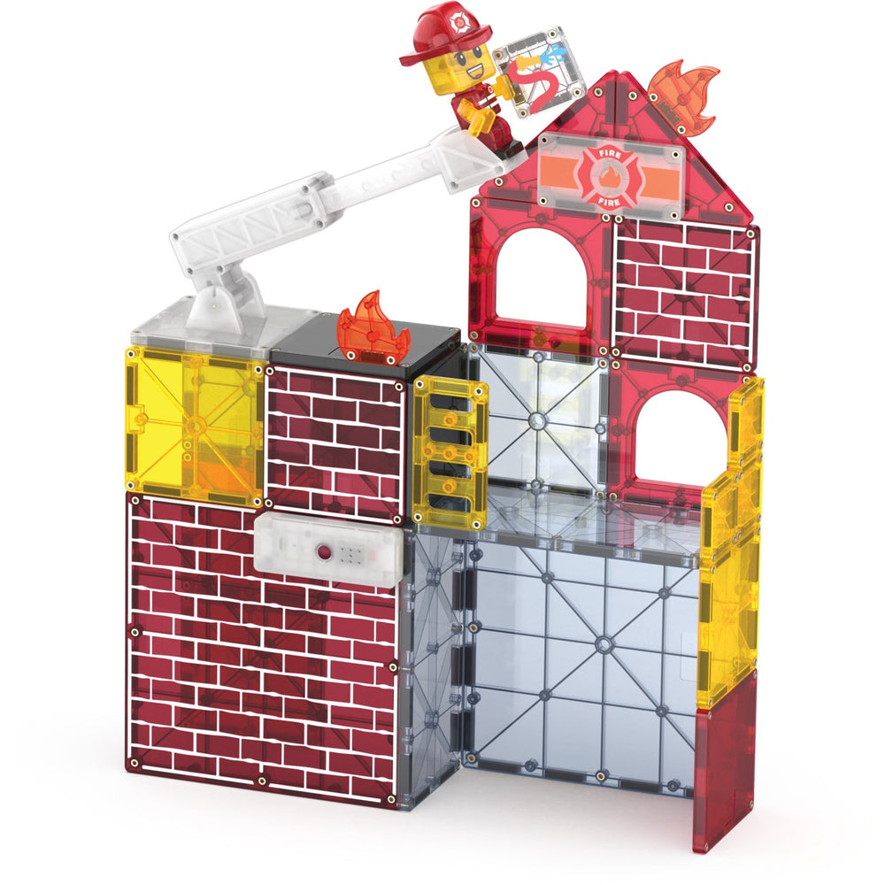 Køb Magna-Tiles® Fire Station 50 Pcs