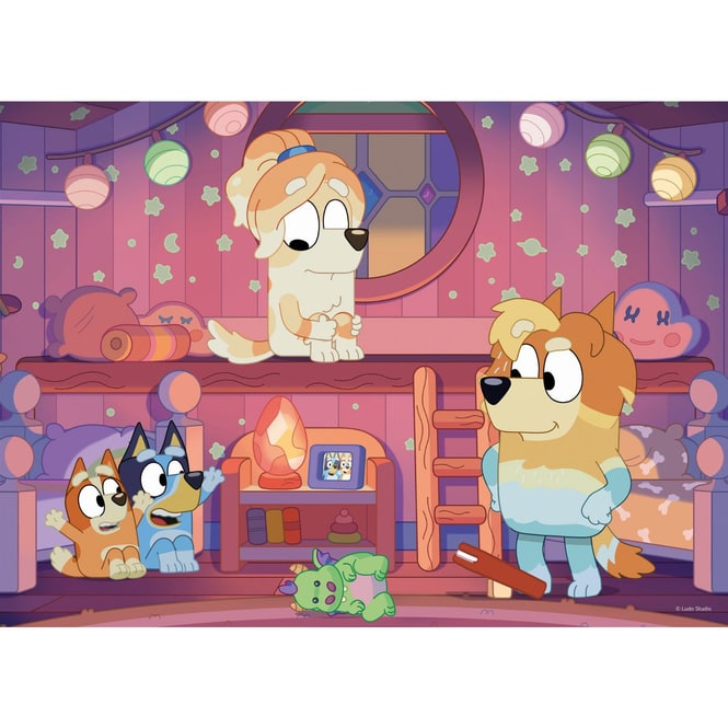 Bluey - 2-in-1 Puzzle - Bluey mit Freunden - 24 Teile