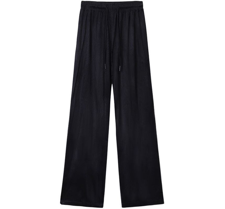 Miss Kekeli - Effen fleece gevoerde joggingbroek met elastische taille