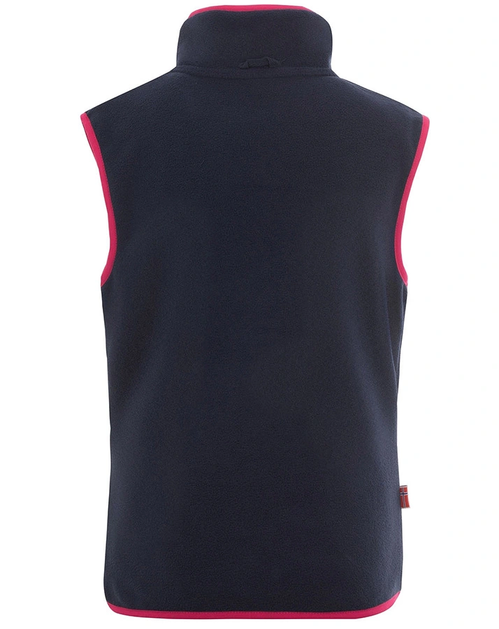 Fleece-WeKids ARENDAL VEST in navy/pink
