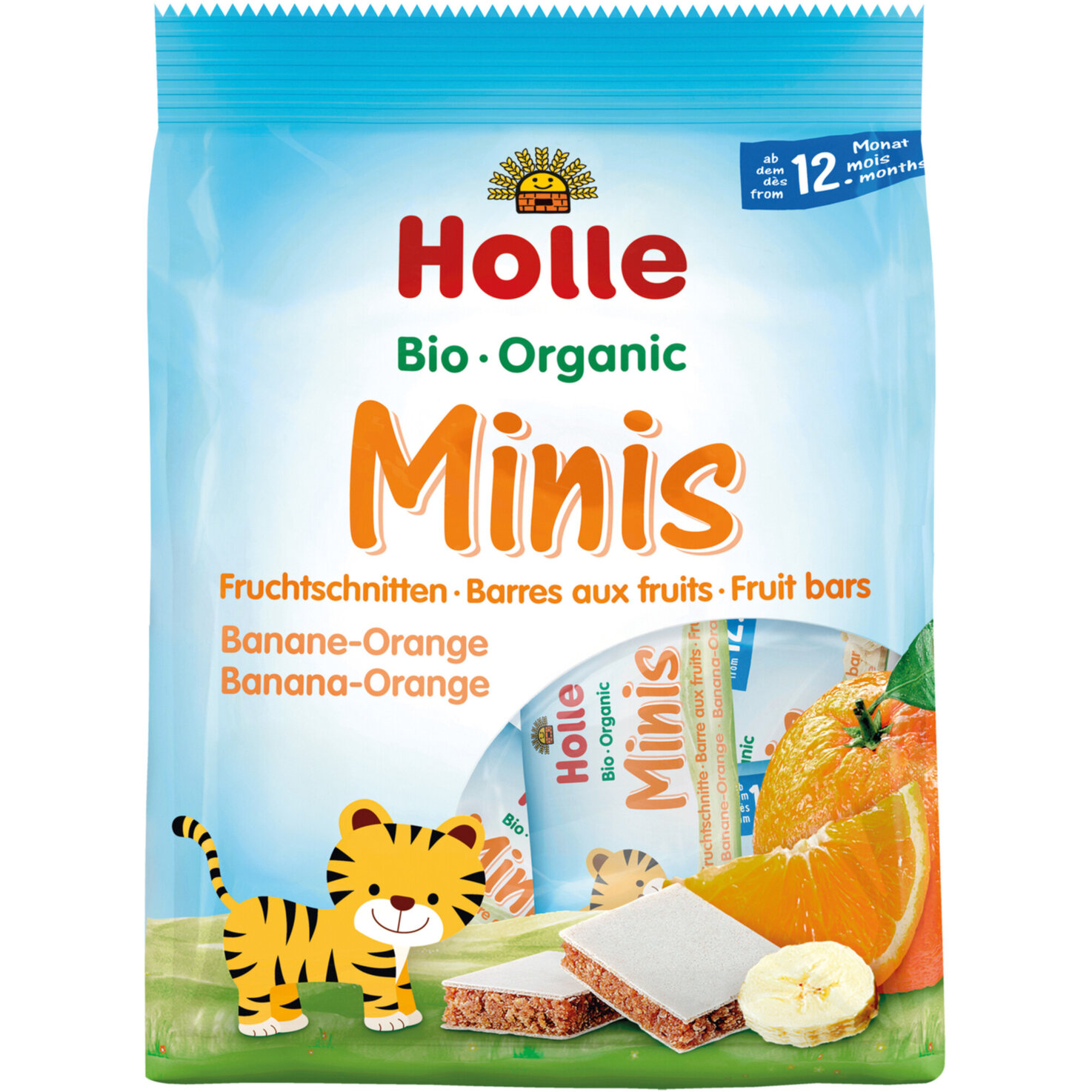 Holle Bio Fruchtriegel Banane & Orange Mini 12+ Monate