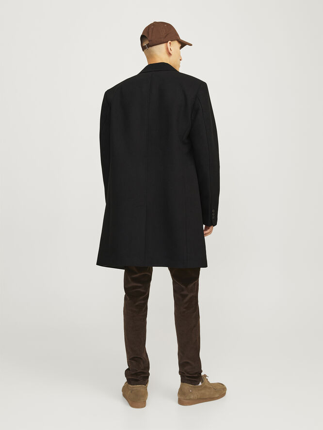 Jack & Jones JJEHARRISON WOOL COAT SN Black