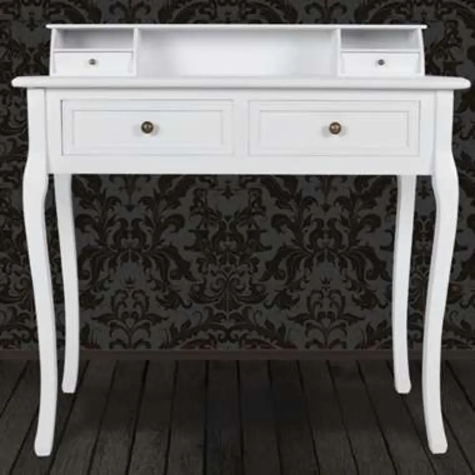 vidaXL - Kaptafel - Wit - Hout