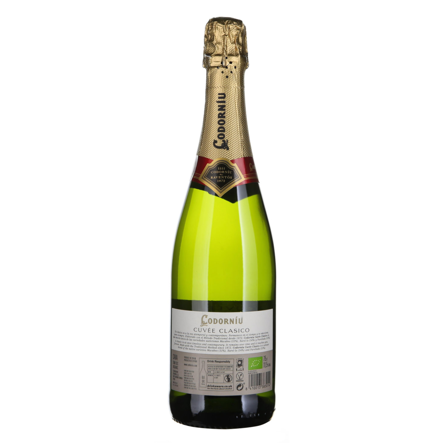 Cava DO Clasico Codorníu, semi-seco -75cl