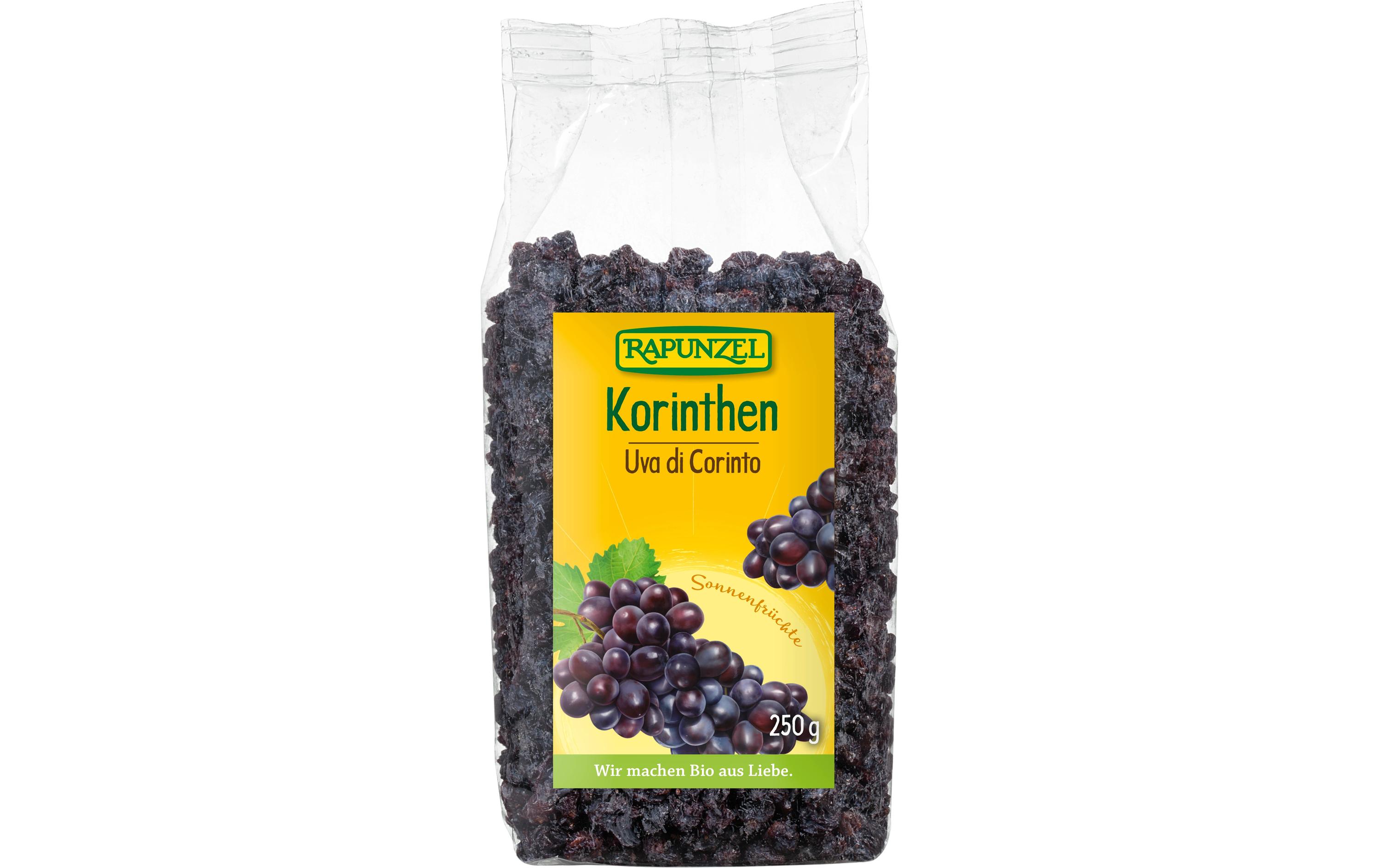 Bio Korinthen 250 gBiologisch zertifizierte und getrocknete Weintrauben