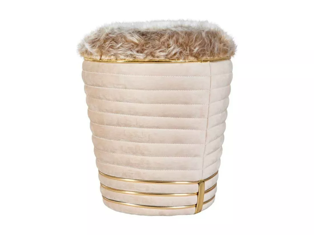 Tabouret Design en Tissu 