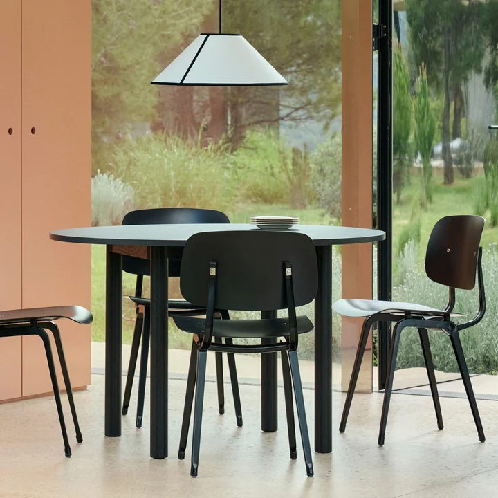 HAY - Annex Esstisch Ø 110 cm, weiss / cremeweiss