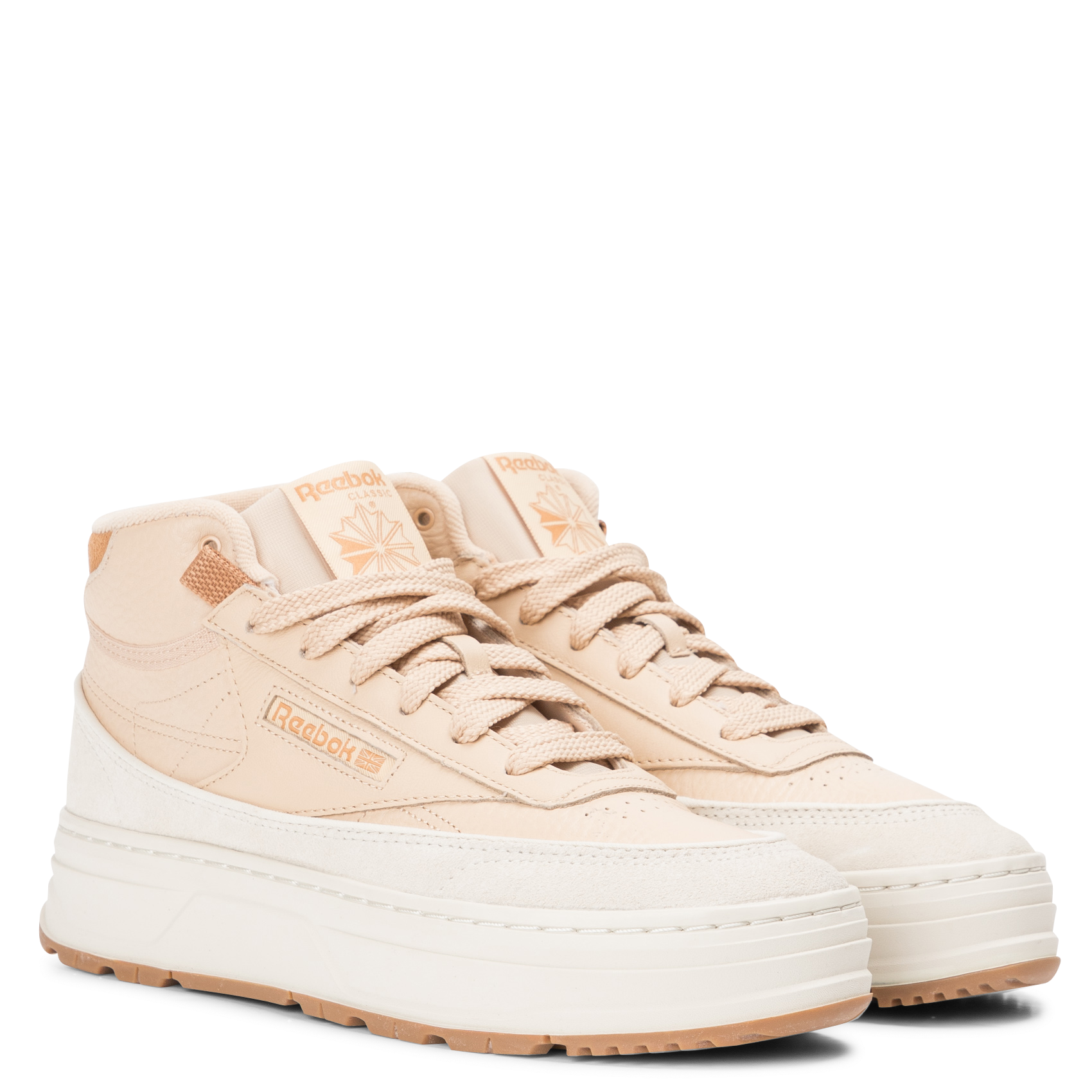Club C Geo Mid - Baskets montantes en cuir | Blanc