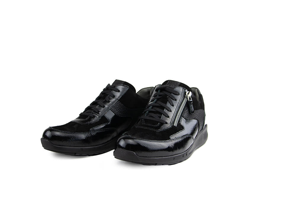 Durea Sneaker Zwart Lak Suède K