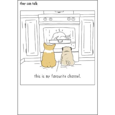 Favourite Channel Cat & Dog Card
