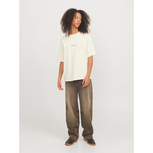 JJXX Sandra Loose T-shirt, Egret, XL