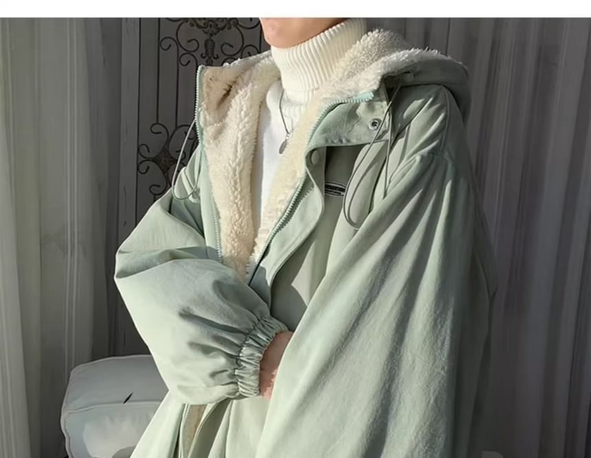Nikoflin - Fleece gevoerde capuchonjas met rits