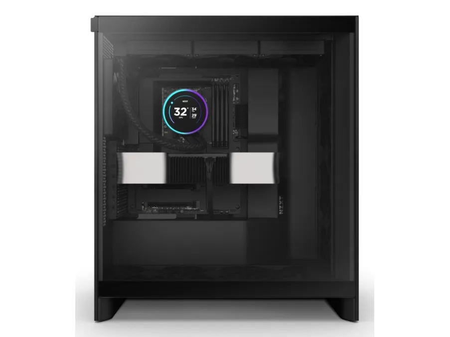 NZXT Kraken Elite 360 - Processors flydende kølesystem - med LCD-display - Radiatorstørrelse: 360 mm - (for: LGA1851, LGA1700, LGA1200, LGA115x Socket, AM4, AM5) - kobber - 120 mm - mat sort