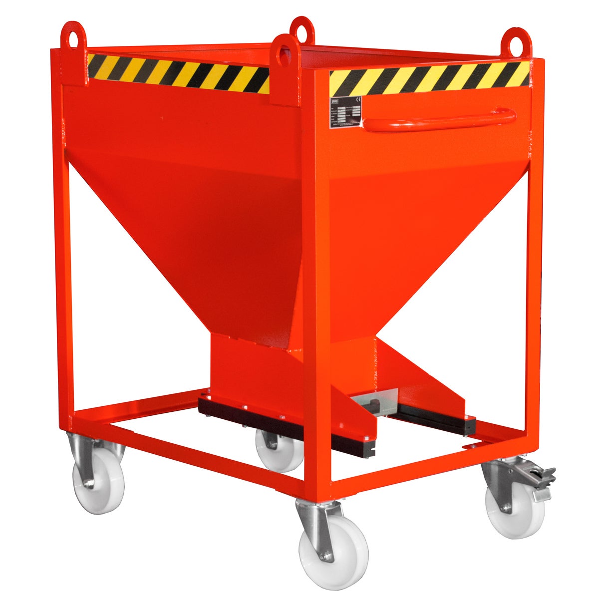 Bauer SR-D 375 silocontainer, geschilderd, vuurrood