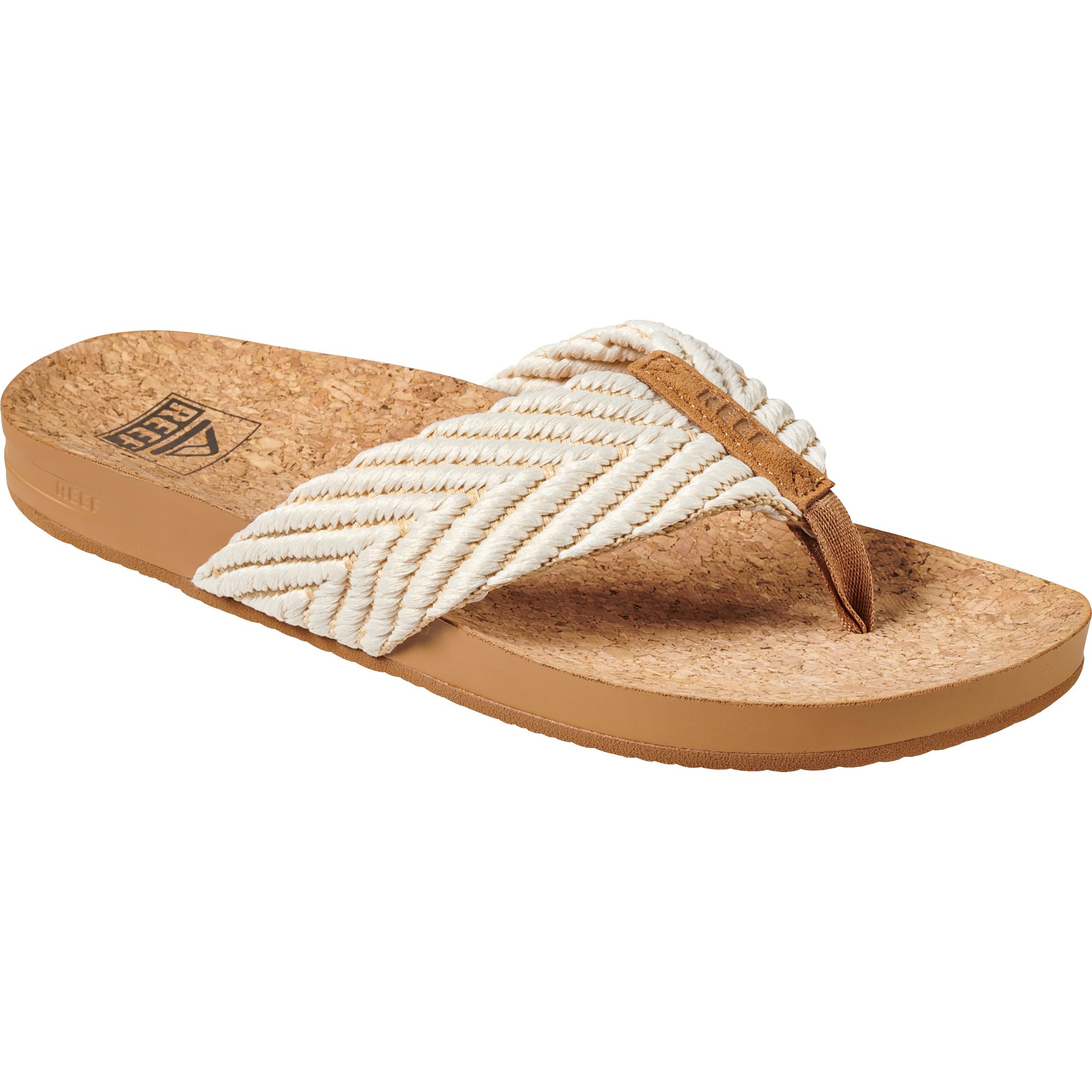Reef Cushion Strand Sandalen Damen vintage white