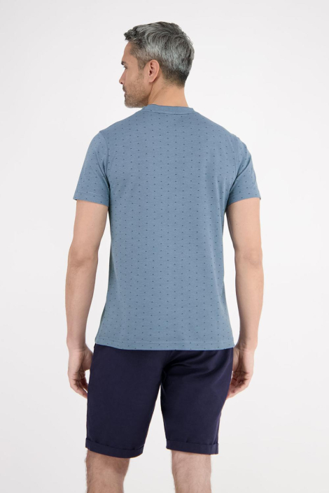 Lerros blauwe heren t-shirt