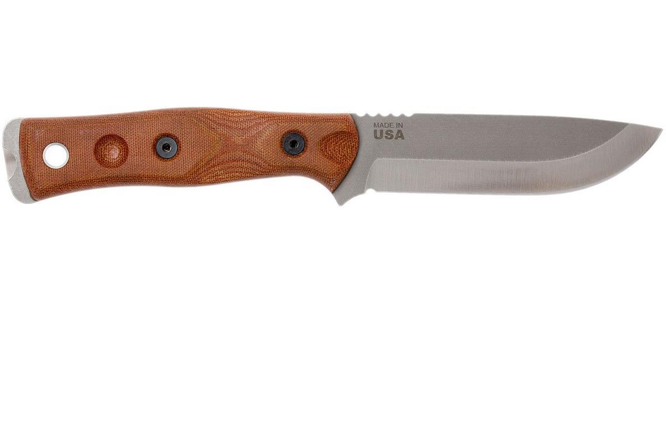 TOPS Knives B.O.B. Fieldcraft 154CM Tan Canvas Micarta BROS-154-TC