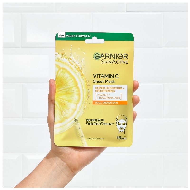 Garnier Skinactive Vitamin C Tissue Mask 1 Piece