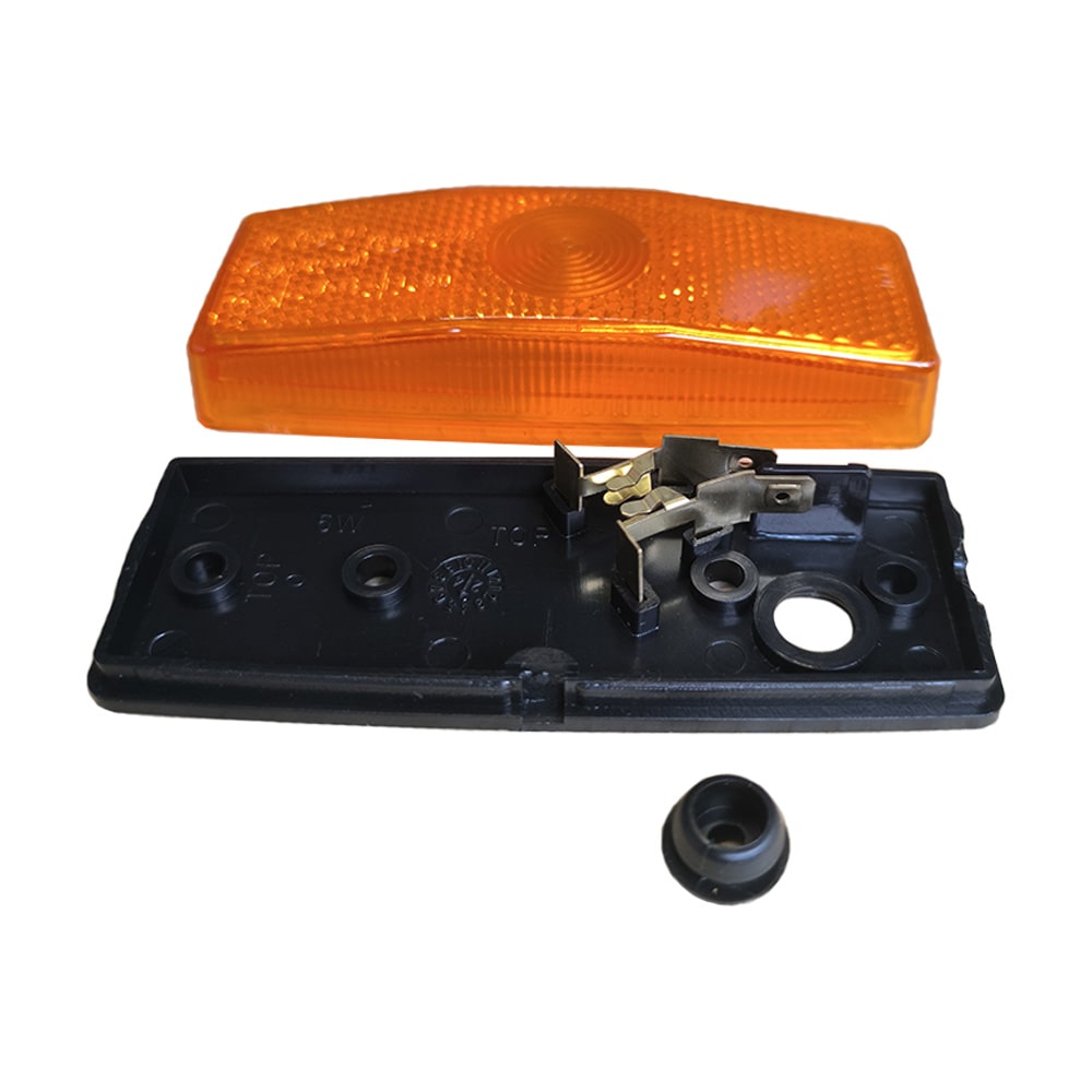 Feu gabarit latéral AJ.BA orange 112X42x25mm