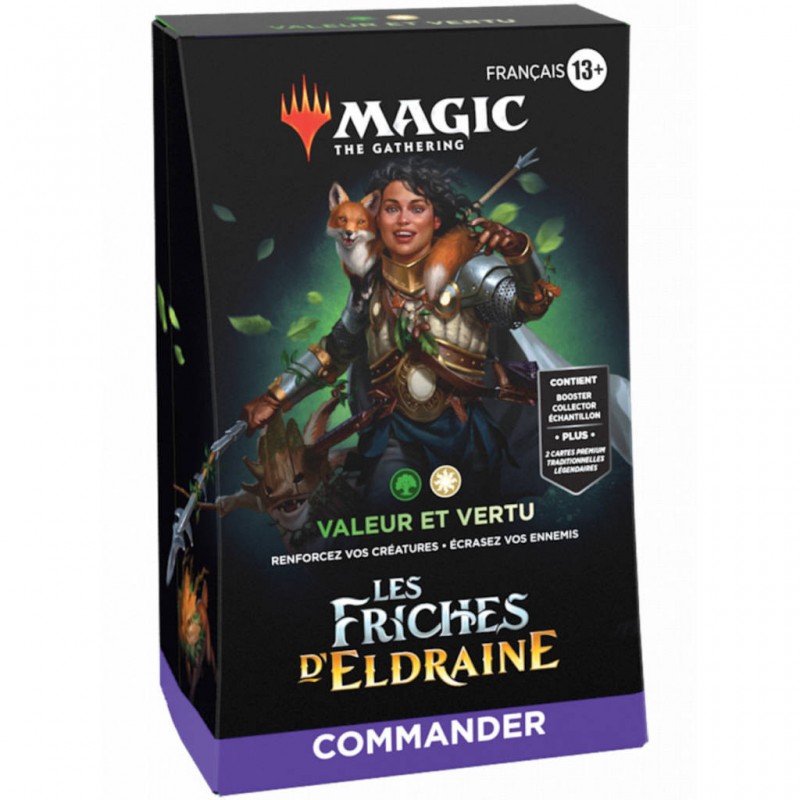 MTG : Les Friches d'Eldraine Deck commander Valeur et Vertu