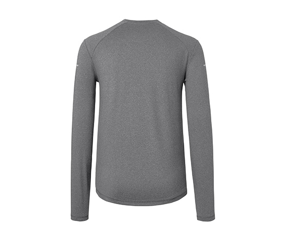 Langarm-Funktionsshirt, anthrazit meliert