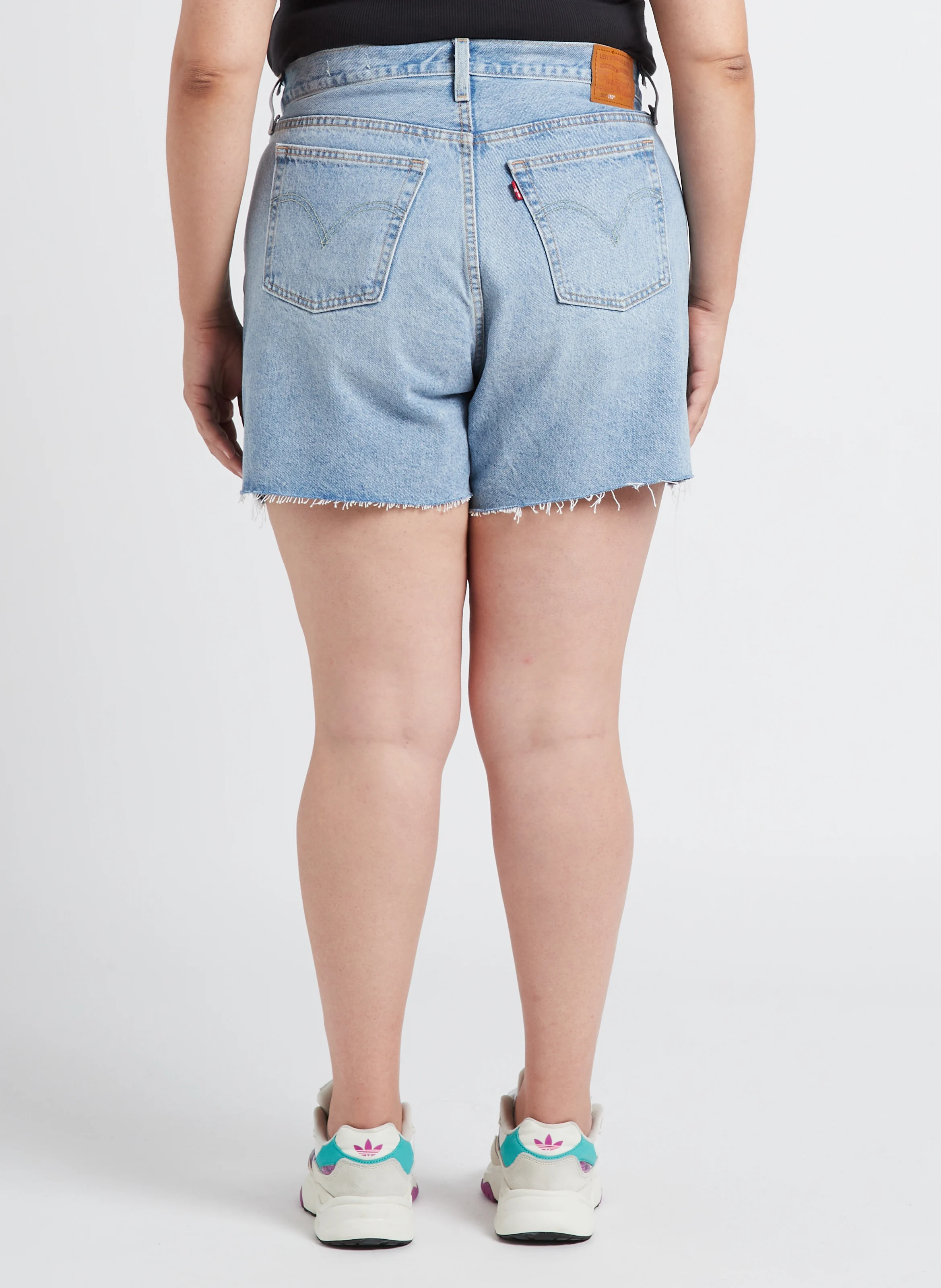 PL 501 HIGH RISE SHORT - Short en jean taille haute | Jean Délavé