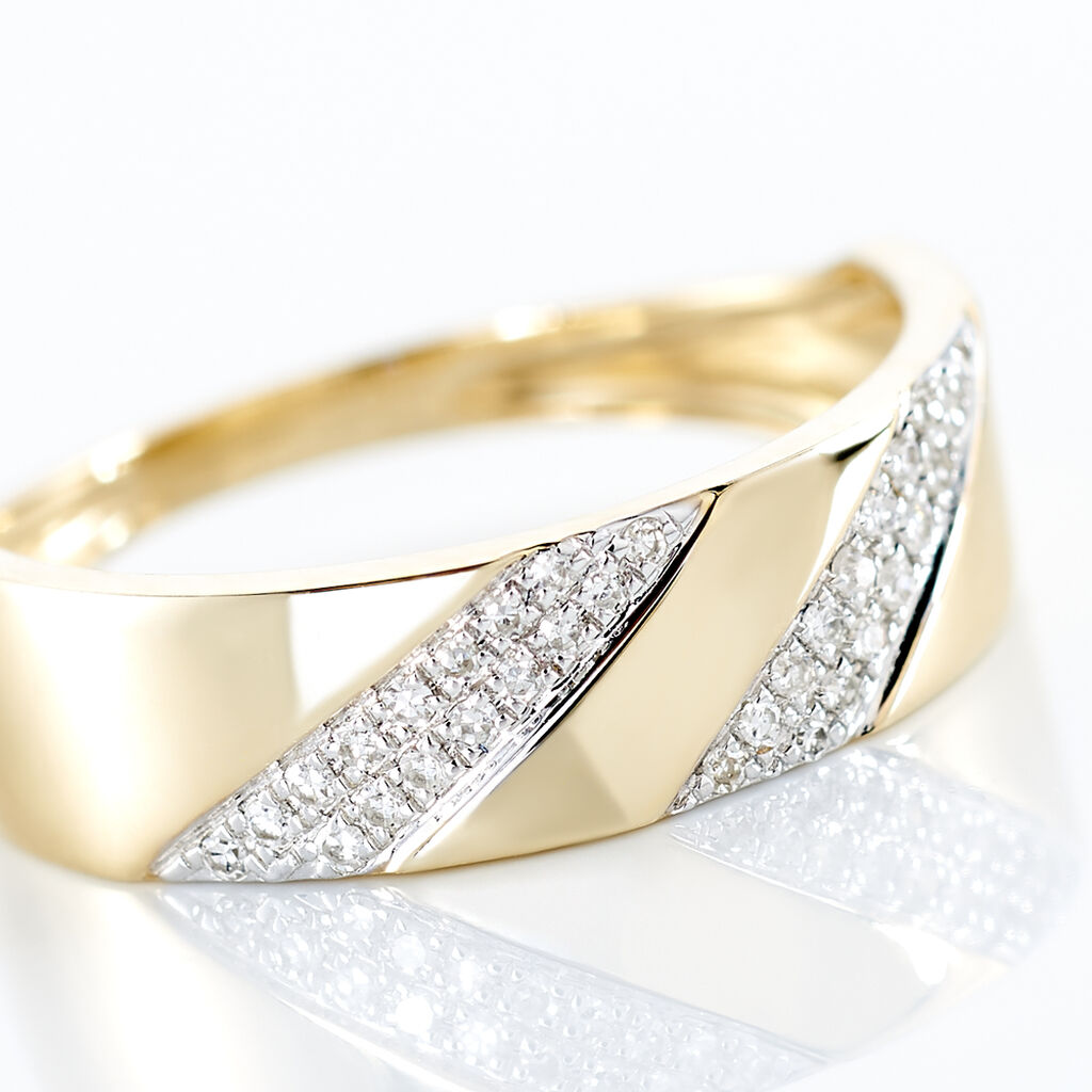 Bague Shalanda Or Jaune Diamant