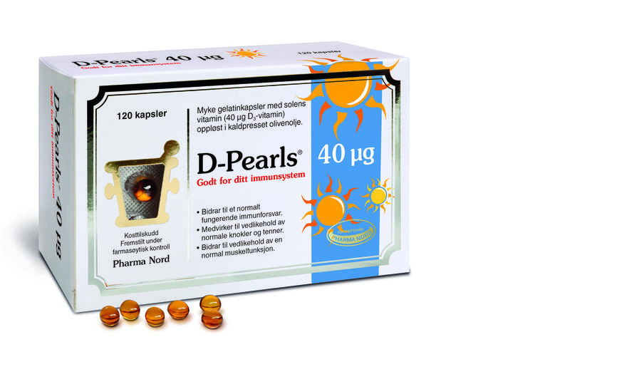 D-Pearls 40 mcg 120 kapsler