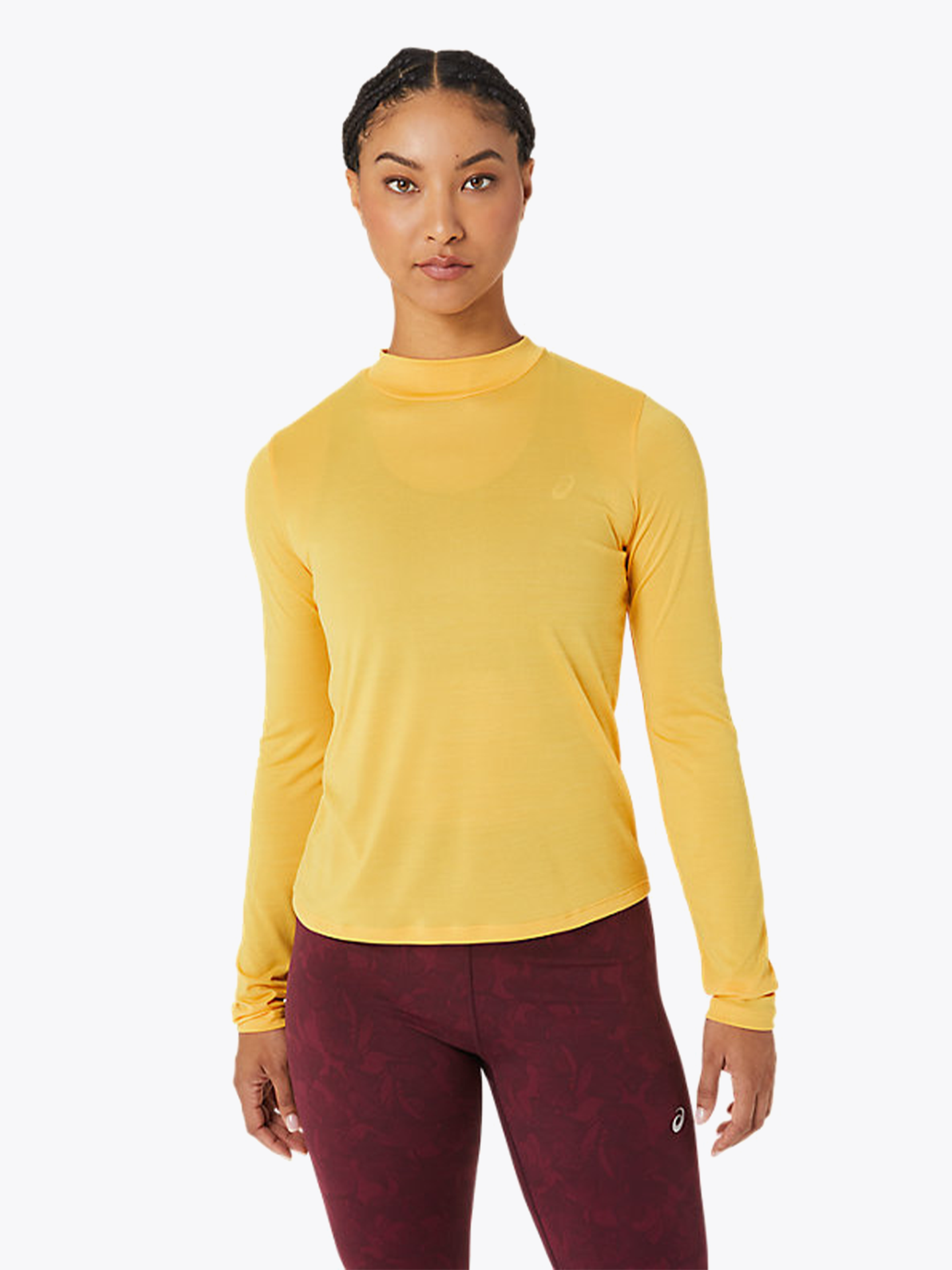 Mock Neck Run Long Sleeve Top
