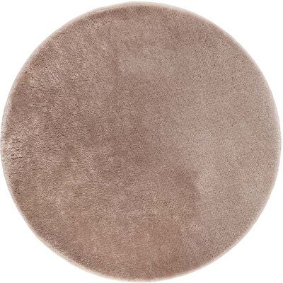 KM Carpets Cozy Rundt Gulvteppe 160, Linen