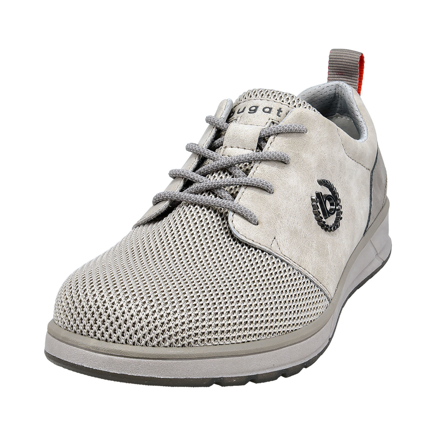 Bugatti Schnürschuh aus atmungsaktivem Mesh grau