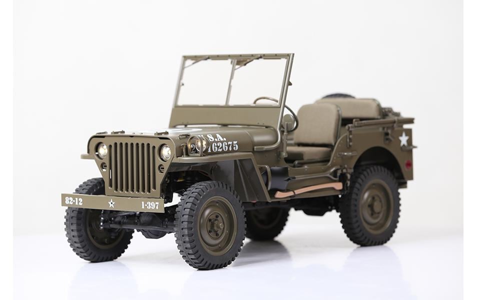 Scale Crawler 1941 MB Willys Jeep ARTR, 1:6<br>1941 Willys Militär Jeep – Ein Traum für jeden Scaler