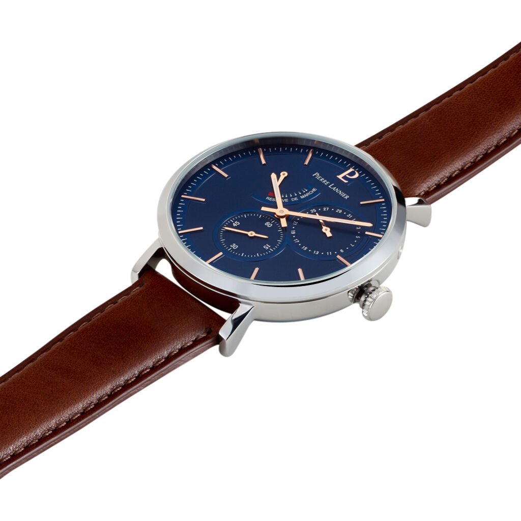 Montre Pierre Lannier Collection Evidence Bleu