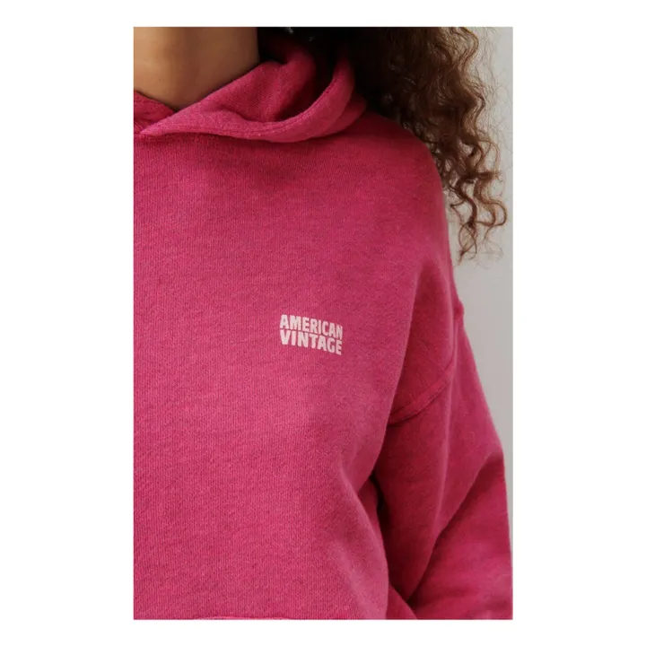 American Vintage Sweat Capuche Doven | Rose fuschia