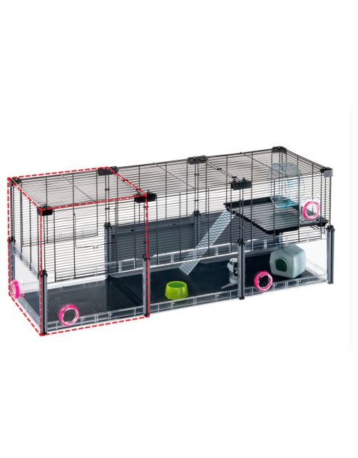 Ferplast Multipla Hamster Base Extension - Dierenverblijf - 37.5x37.5x41 cm