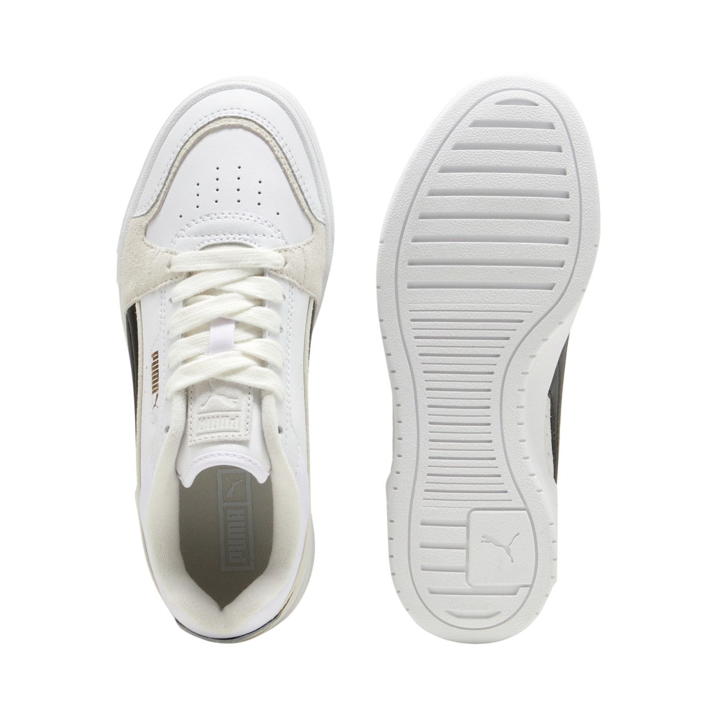 PUMA CA Pro Lux III Sneakers Kids Wit Zwart Beige Goudq