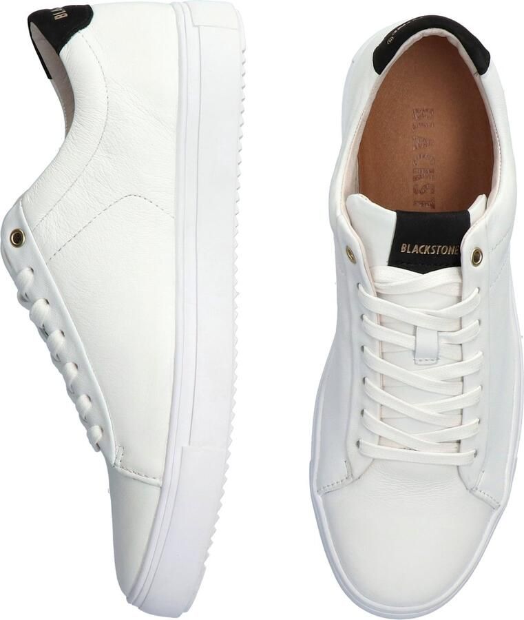 Blackstone ROGER LOW RM50 White Black Sneaker (low) Heren White
