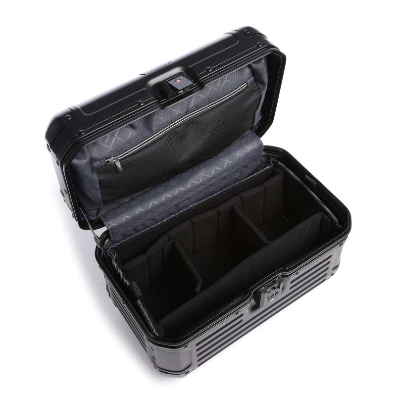 Travelite Beautycase Next Aluminium Black