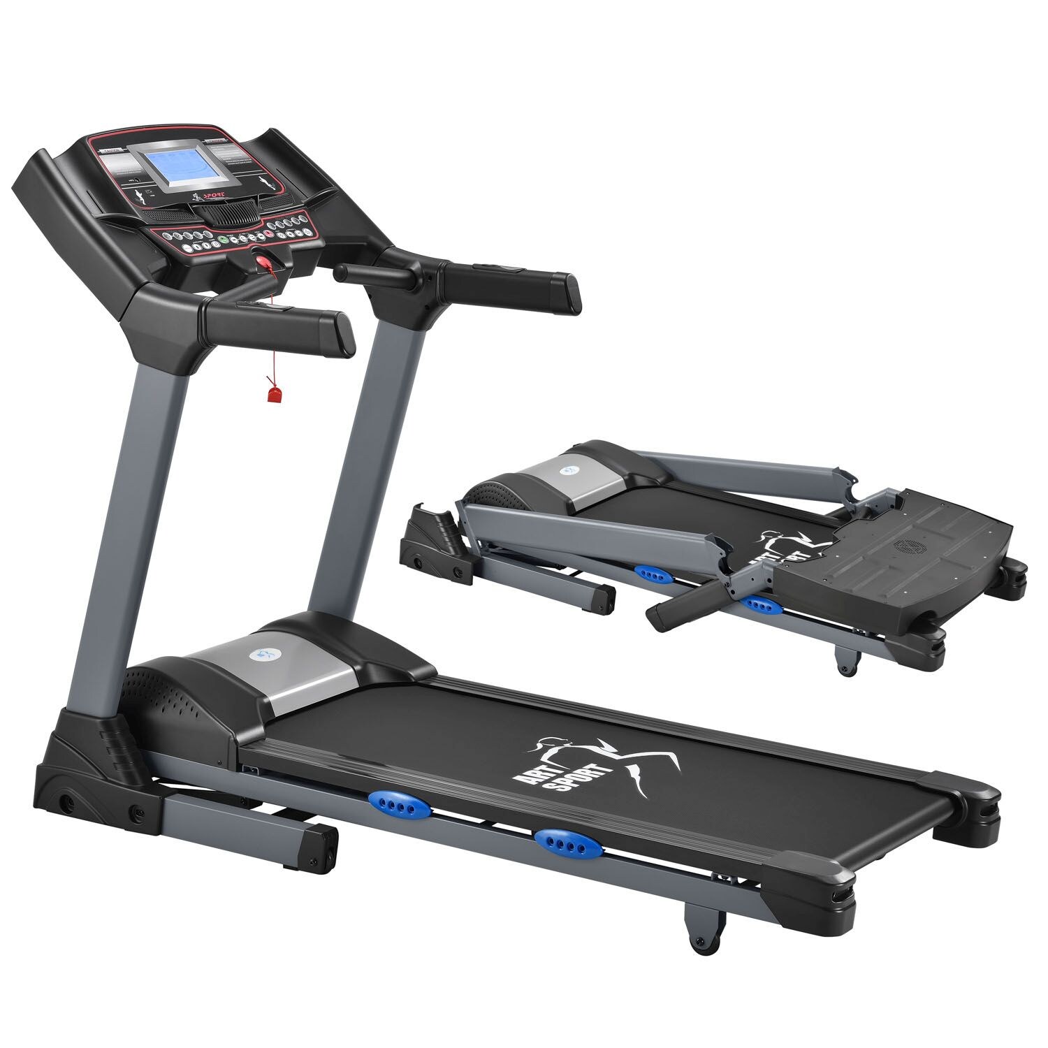 Artsport Laufband Speedrunner 6000 klappbar - 22 km/h & 99 Programme, LCD Display – Heimtrainer