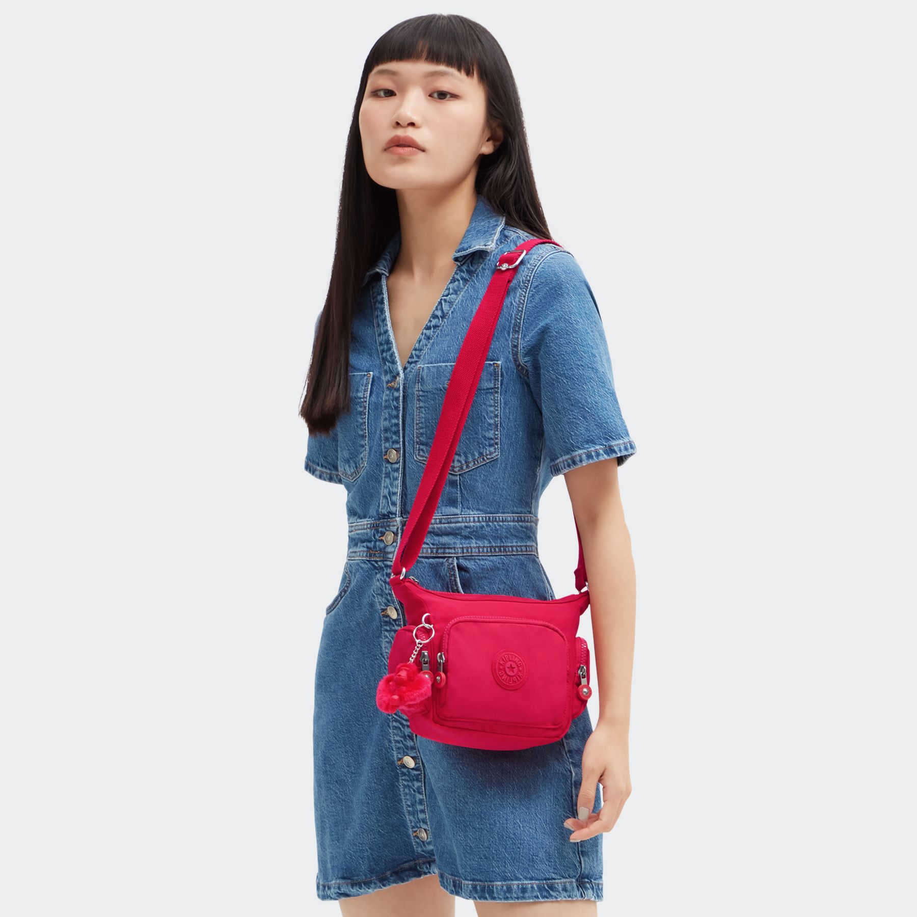 GABBIE MINI Petit sac à bandoulière avec sangle réglable - Confetti Pink