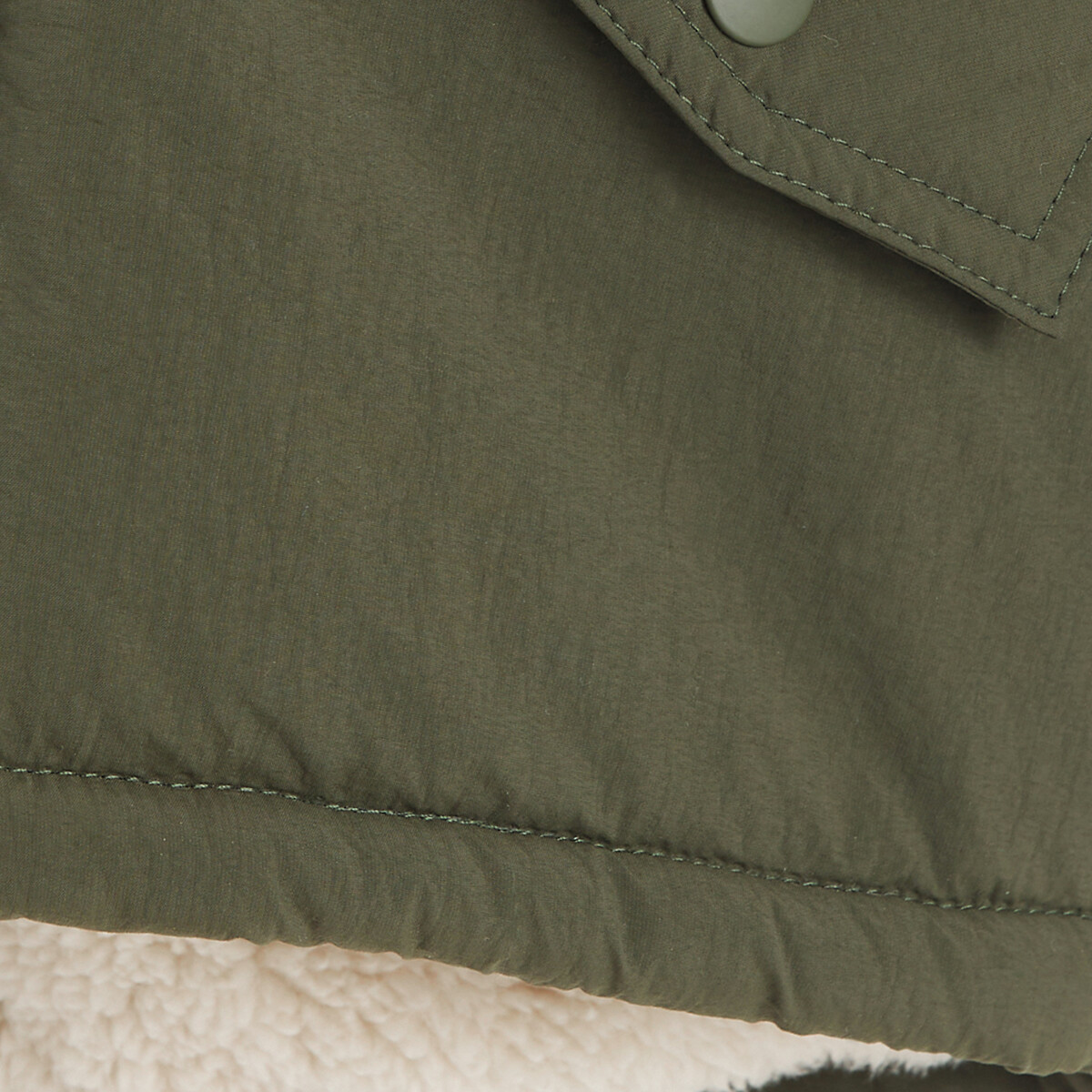 COLEÇÕES LA REDOUTE<br>Casaco quente com capuz, forrado com sherpa