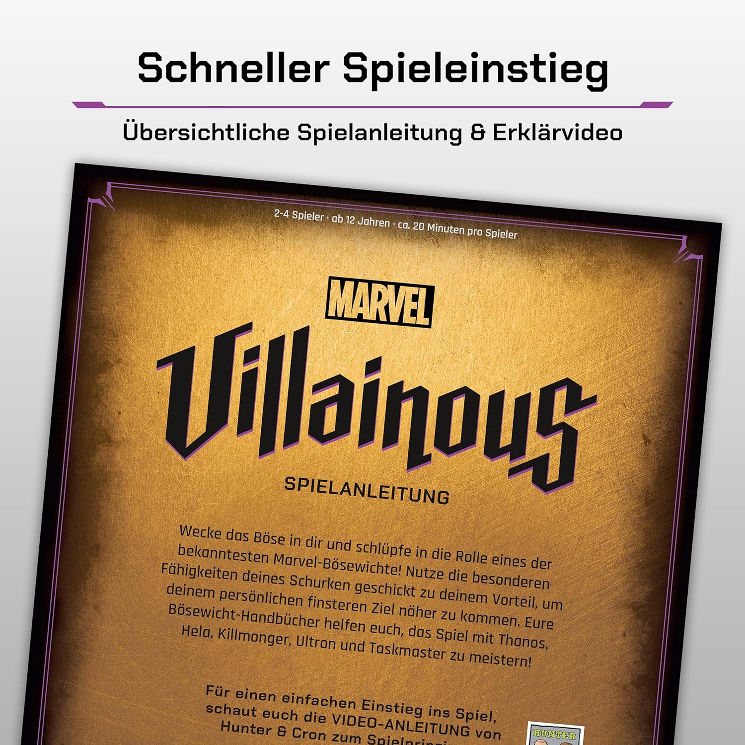 Ravensburger Gesellschaftsspiel BUNDLE - Marvel Villainous: Infinite Power + Arglist & Schabernack