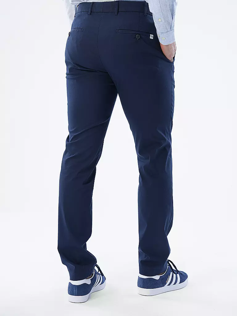 HILTL Chino Slim Fit TARENT dunkelblau