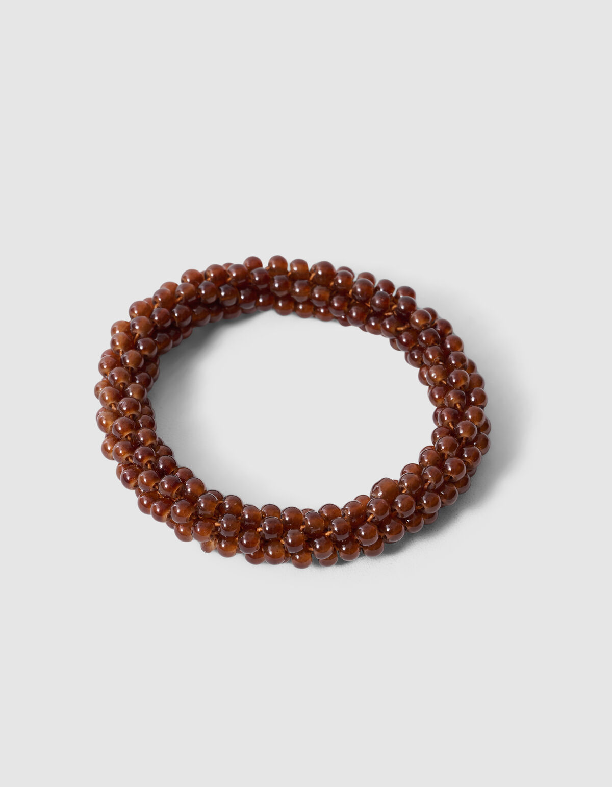 Beaded Armband Donkerbruin