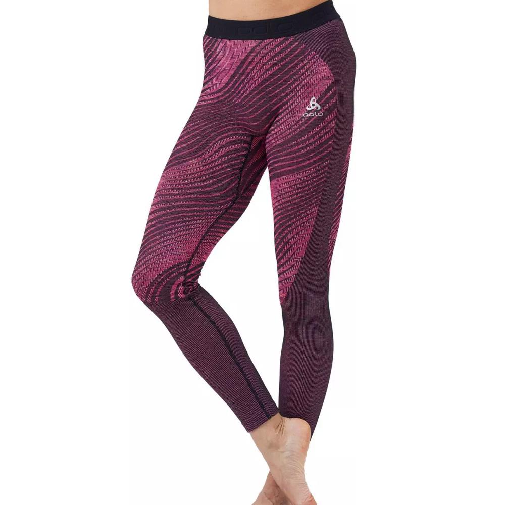 Legging Technique Noir/Rose Femme Odlo Blackcomb Eco