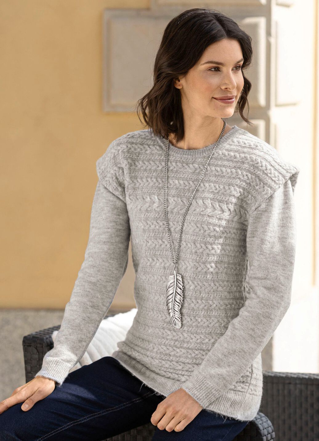 Pullover in Two-in-One-Optik