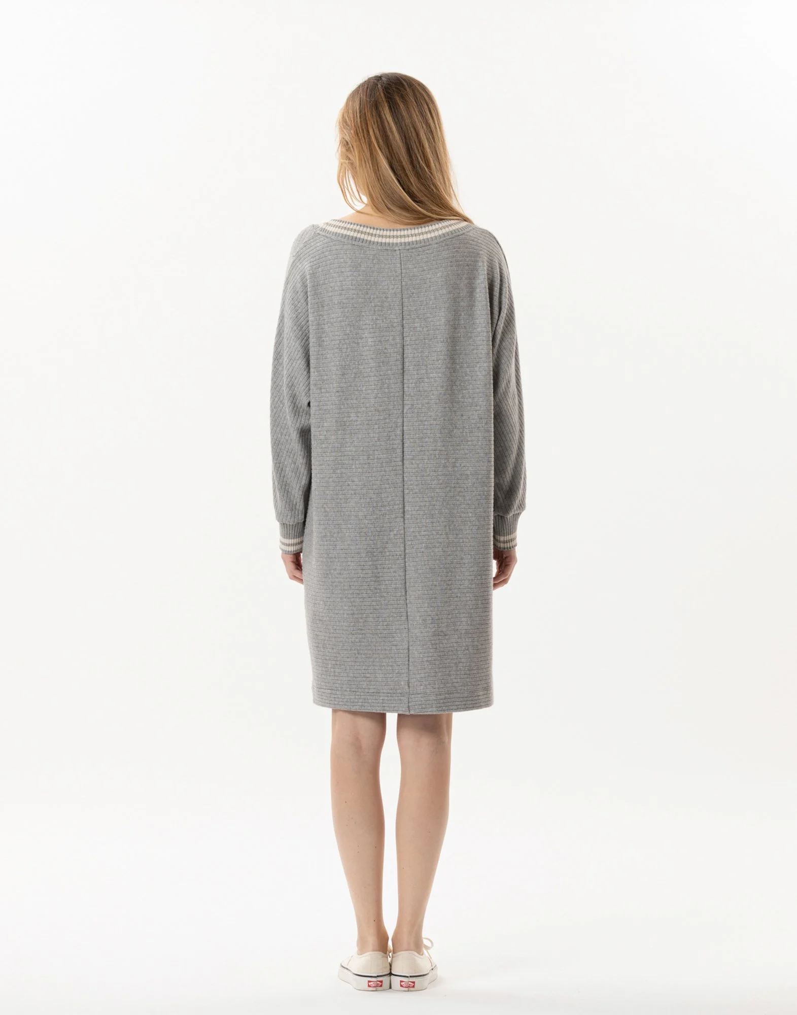 ESMEE 840 - Robe en maille tricot | Gris