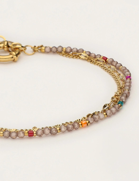 My Jewellery Sunrocks armband taupe MJ12213